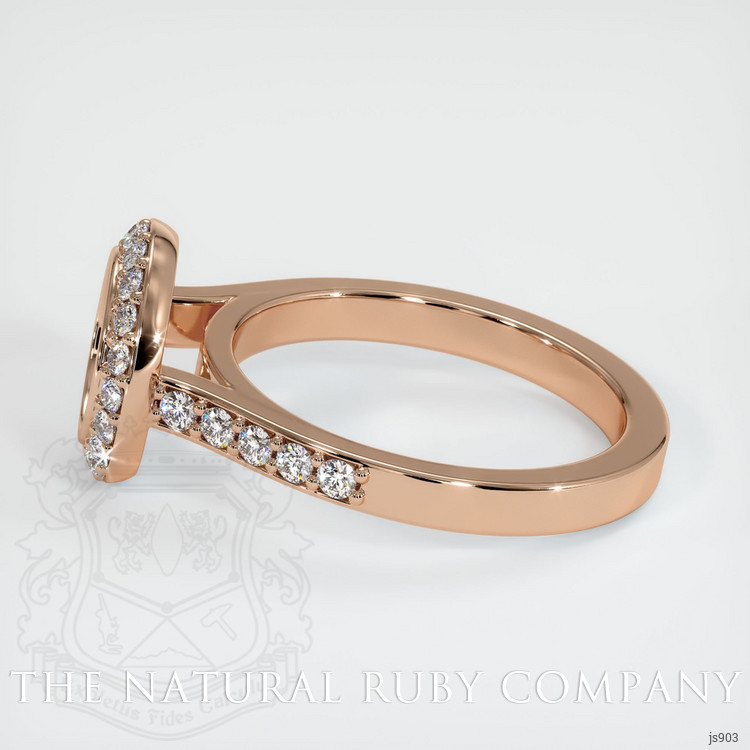 18K Rose Gold Pave Ring Setting