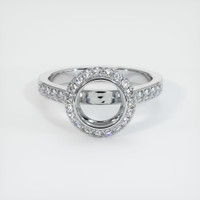 Silver Pave Ring Setting Image