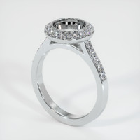 10K White Gold Pave Ring Setting Video