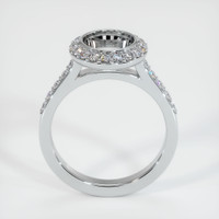 10K White Gold Pave Ring Setting Image