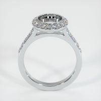 14K White Gold Pave Ring Setting Image