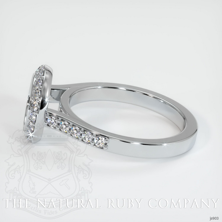 18K White Gold Pave Ring Setting