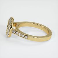 14K Yellow Gold Pave Ring Setting Image