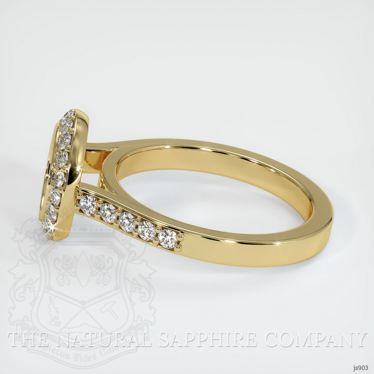 14K Yellow Gold Pave Ring Setting