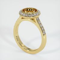 18K Yellow Gold Pave Ring Setting Video