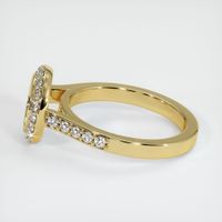 18K Yellow Gold Pave Ring Setting Image