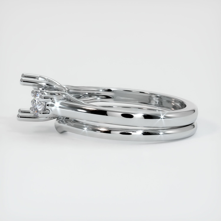 Silver Three Stone Ring Setting