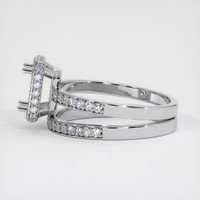 14K White Gold Pave Ring Setting Image