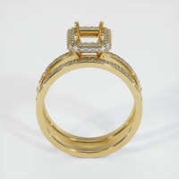 14K Yellow Gold Pave Ring Setting Image