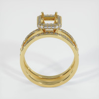 18K Yellow Gold Pave Ring Setting Image