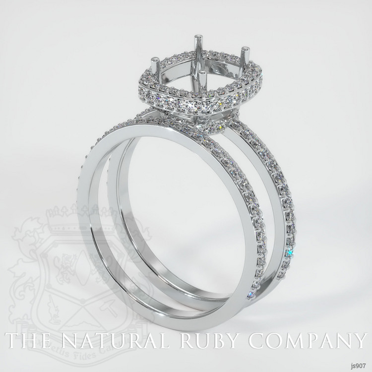 Platinum 950 Pave Ring Setting