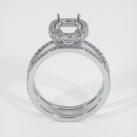 10K White Gold Pave Ring Setting Image