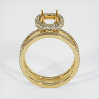 18K Yellow Gold Pave Ring Setting Image