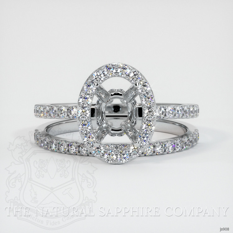 Platinum 950 Pave Ring Setting