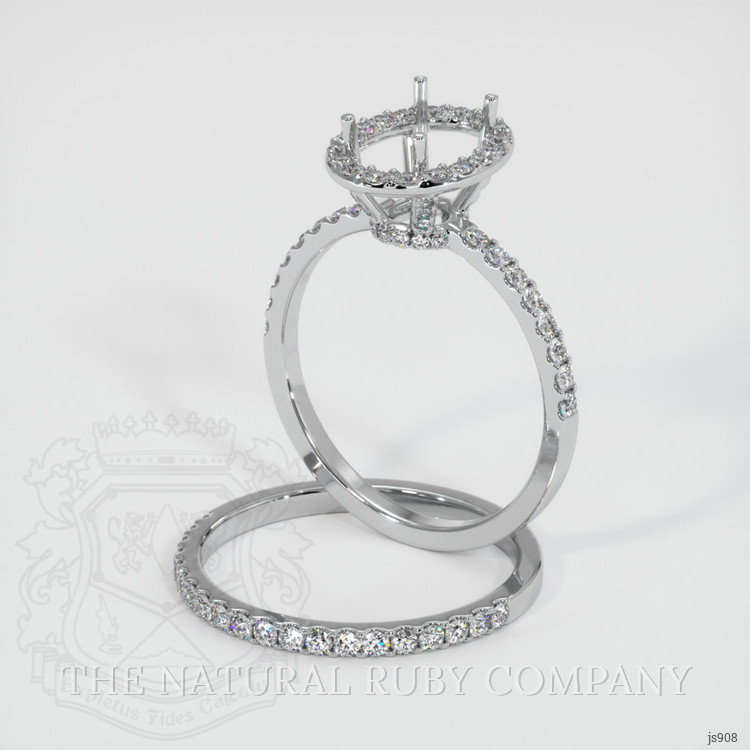 Platinum 950 Pave Ring Setting