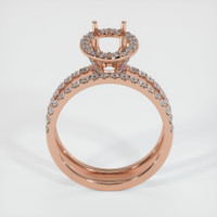 14K Rose Gold Pave Ring Setting Image