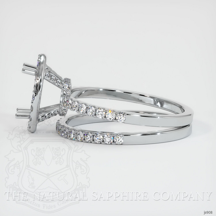 Silver Pave Ring Setting