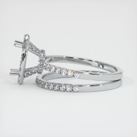 18K White Gold Pave Ring Setting Image