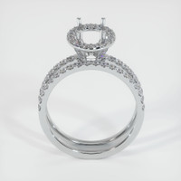 18K White Gold Pave Ring Setting Image