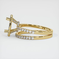 10K Yellow Gold Pave Ring Setting Image