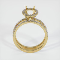 14K Yellow Gold Pave Ring Setting Image