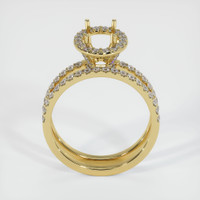 18K Yellow Gold Pave Ring Setting Image