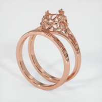 14K Rose Gold Antique Style Ring Setting Video