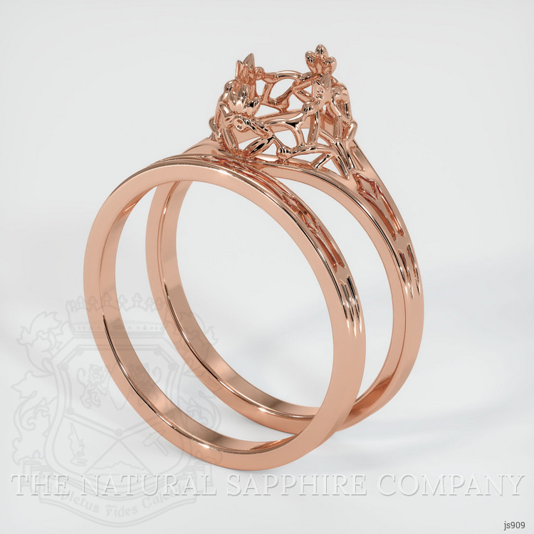 14K Rose Gold Antique Style Ring Setting