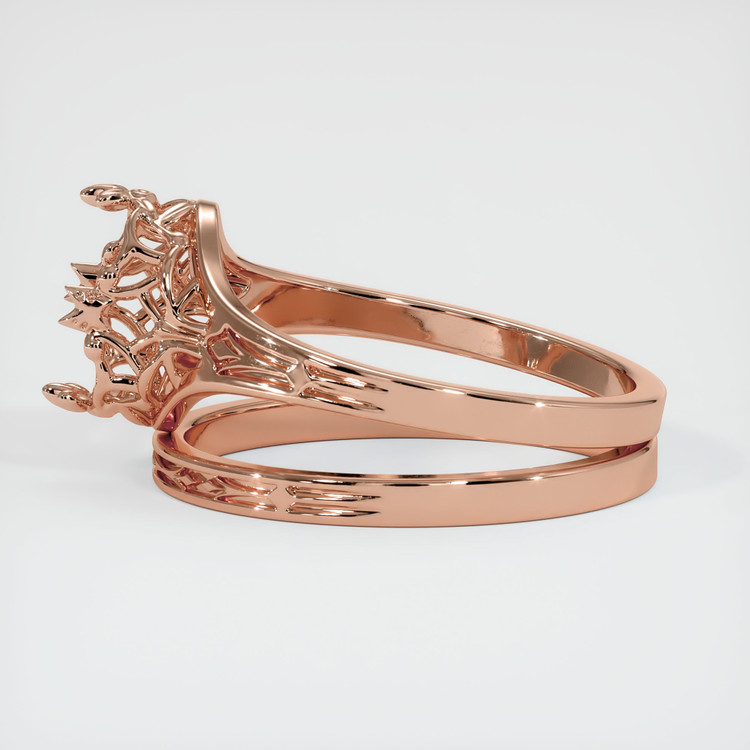 14K Rose Gold Antique Style Ring Setting