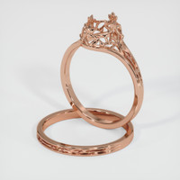 14K Rose Gold Antique Style Ring Setting Image