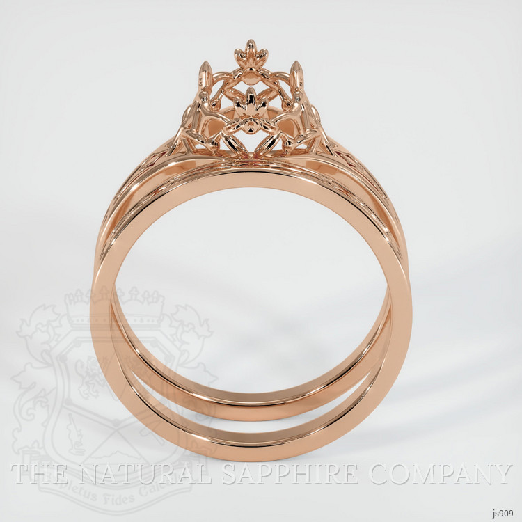 18K Rose Gold Antique Style Ring Setting