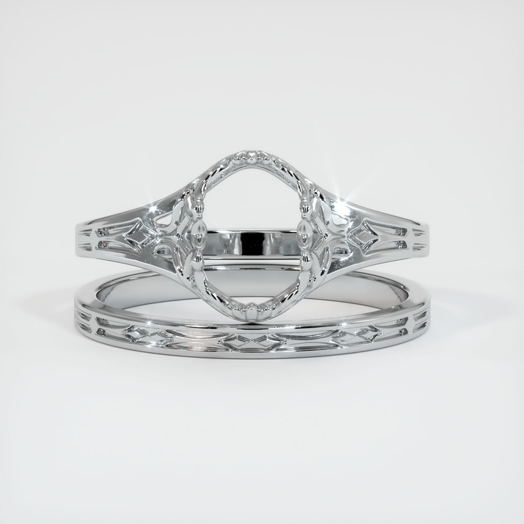 Silver Antique Style Ring Setting