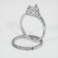 10K White Gold Antique Style Ring Setting Image