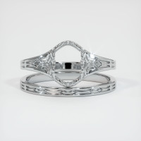18K White Gold Antique Style Ring Setting Image