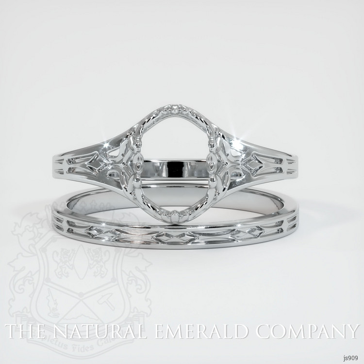 18K White Gold Antique Style Ring Setting