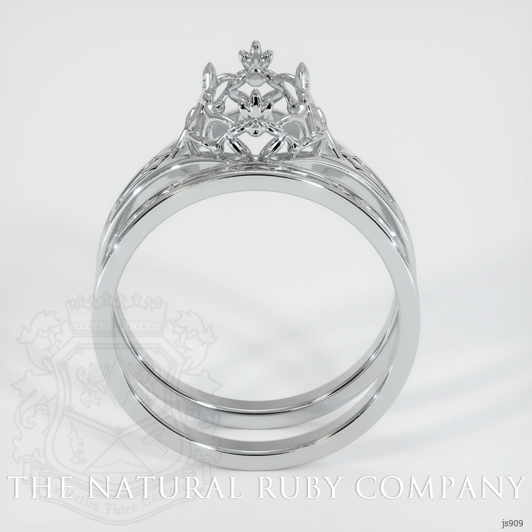 18K White Gold Antique Style Ring Setting