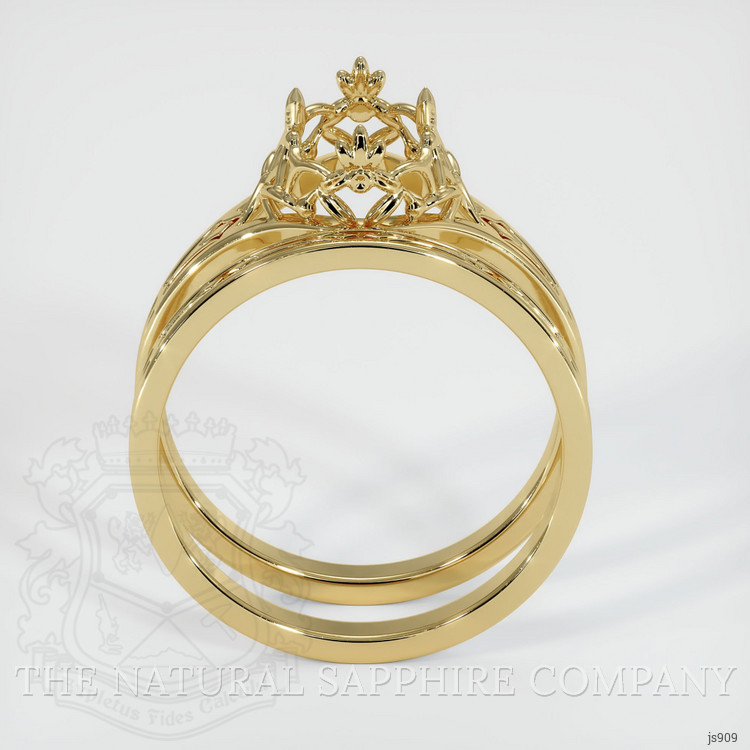 10K Yellow Gold Antique Style Ring Setting
