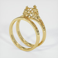 10K Yellow Gold Antique Style Ring Setting Image
