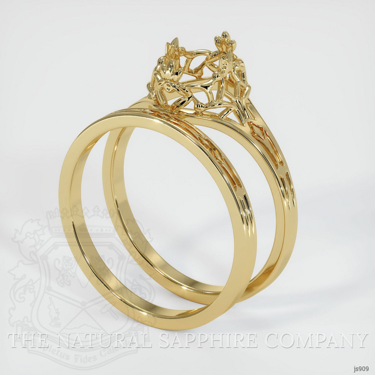 14K Yellow Gold Antique Style Ring Setting