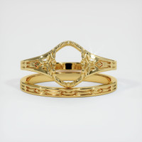 18K Yellow Gold Antique Style Ring Setting Image