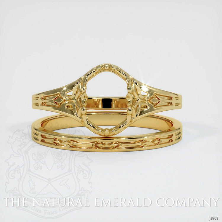 18K Yellow Gold Antique Style Ring Setting
