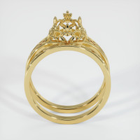 18K Yellow Gold Antique Style Ring Setting Image