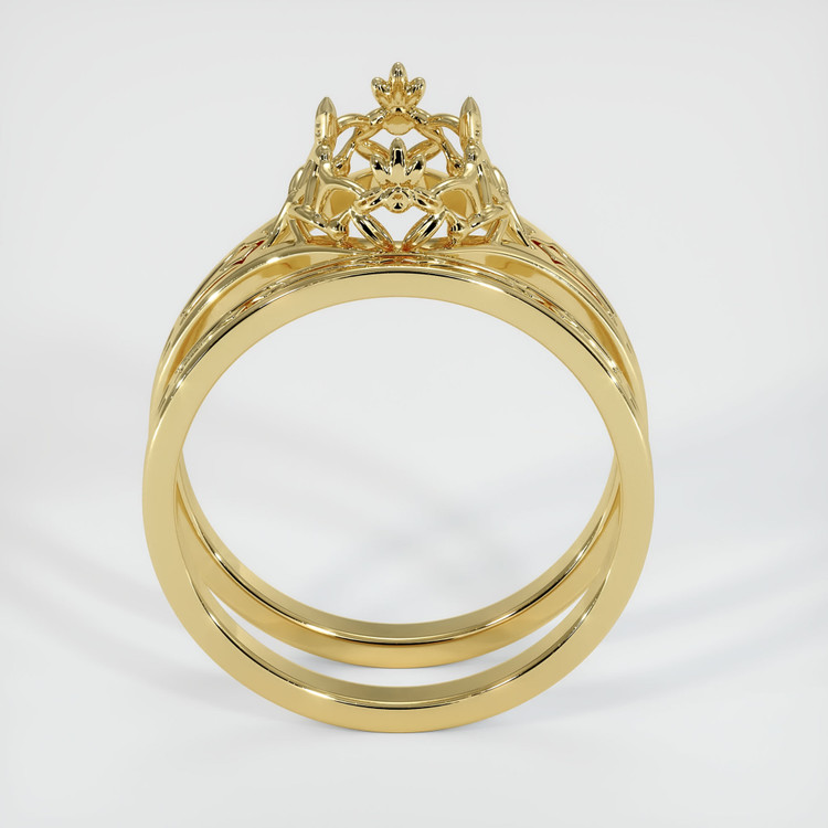 18K Yellow Gold Antique Style Ring Setting