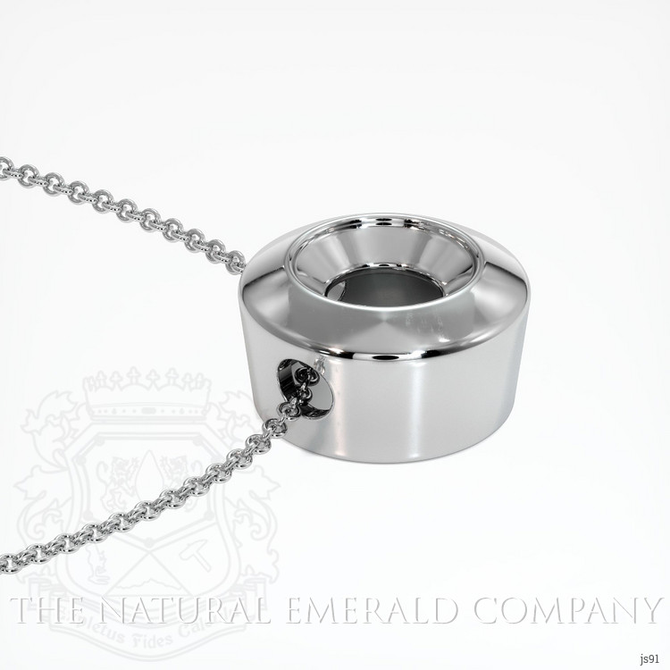 Platinum 950 Bezel Pendant Setting