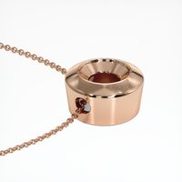 14K Rose Gold Bezel Pendant Setting Image