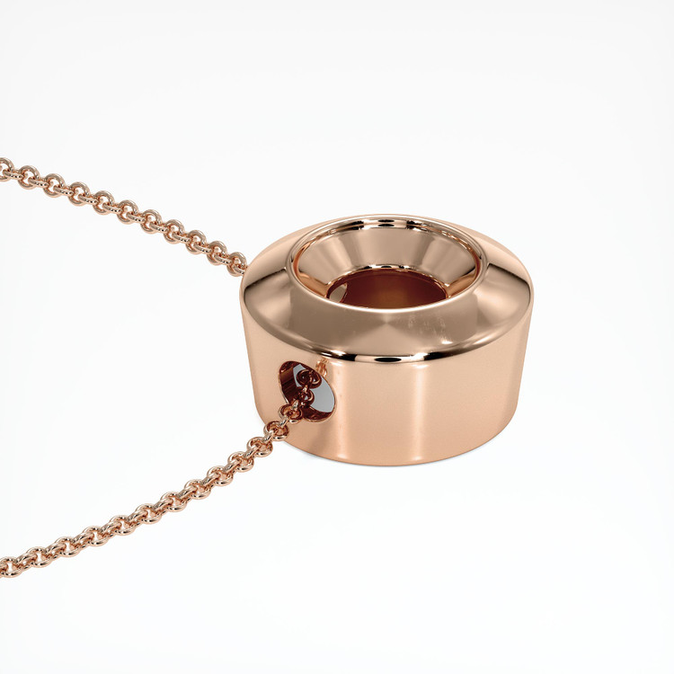 14K Rose Gold Bezel Pendant Setting