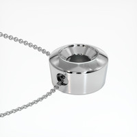 10K White Gold Bezel Pendant Setting Image
