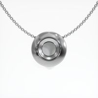 18K White Gold Bezel Pendant Video