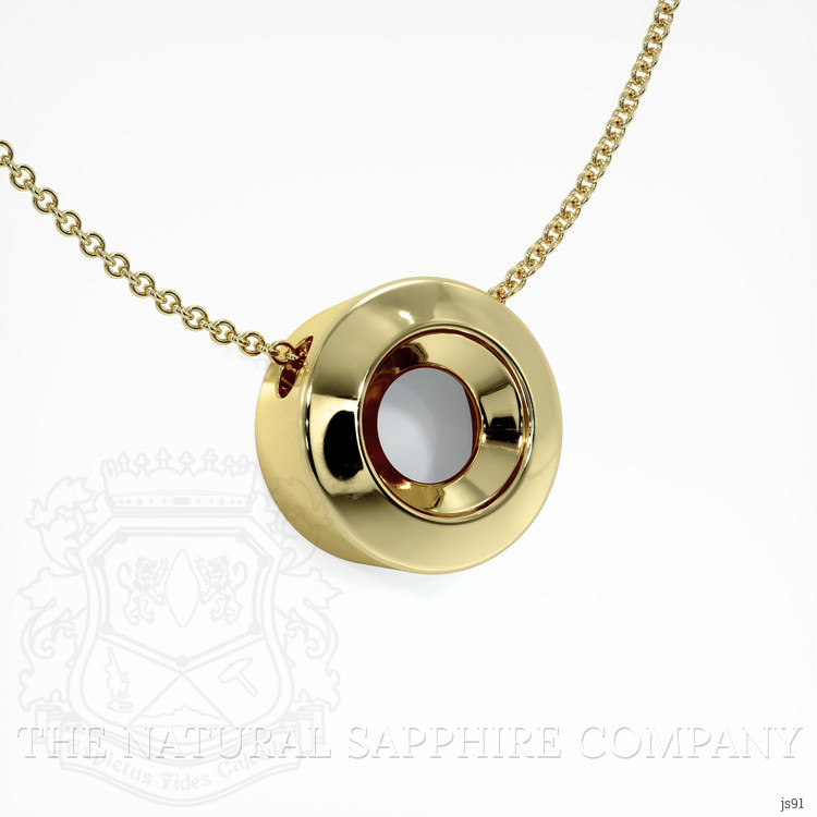 10K Yellow Gold Bezel Pendant Setting