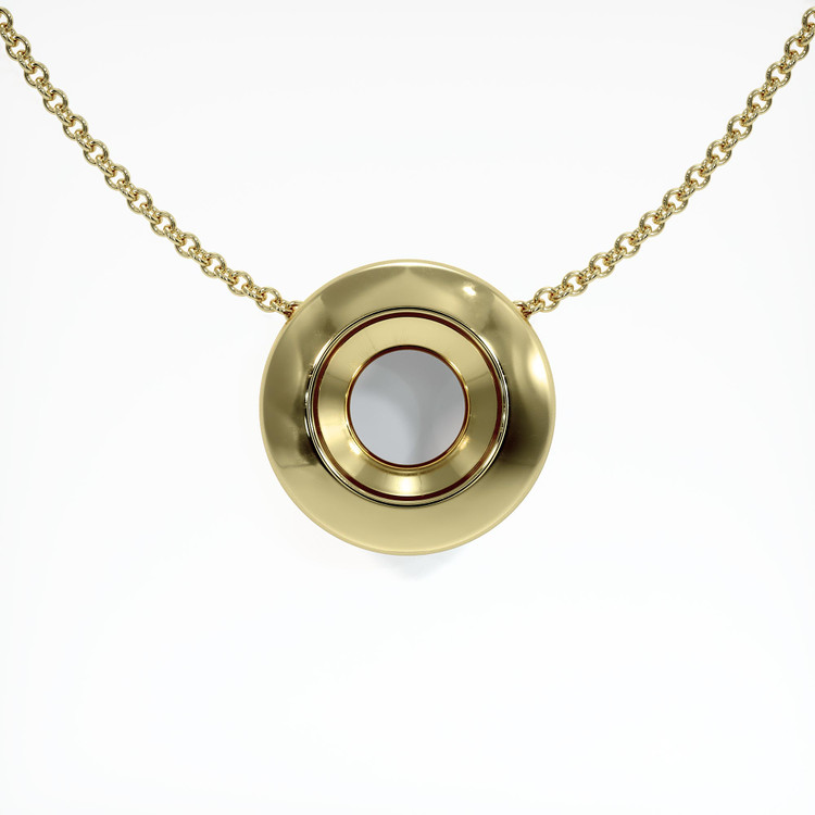 14K Yellow Gold Bezel Pendant Setting